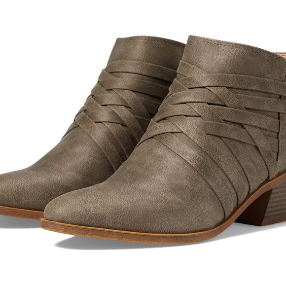 Life Stride Shoes - Life Stride Women's Prairie Ash Taupe Ankle Booties Size US 8 W NWOB or Tag